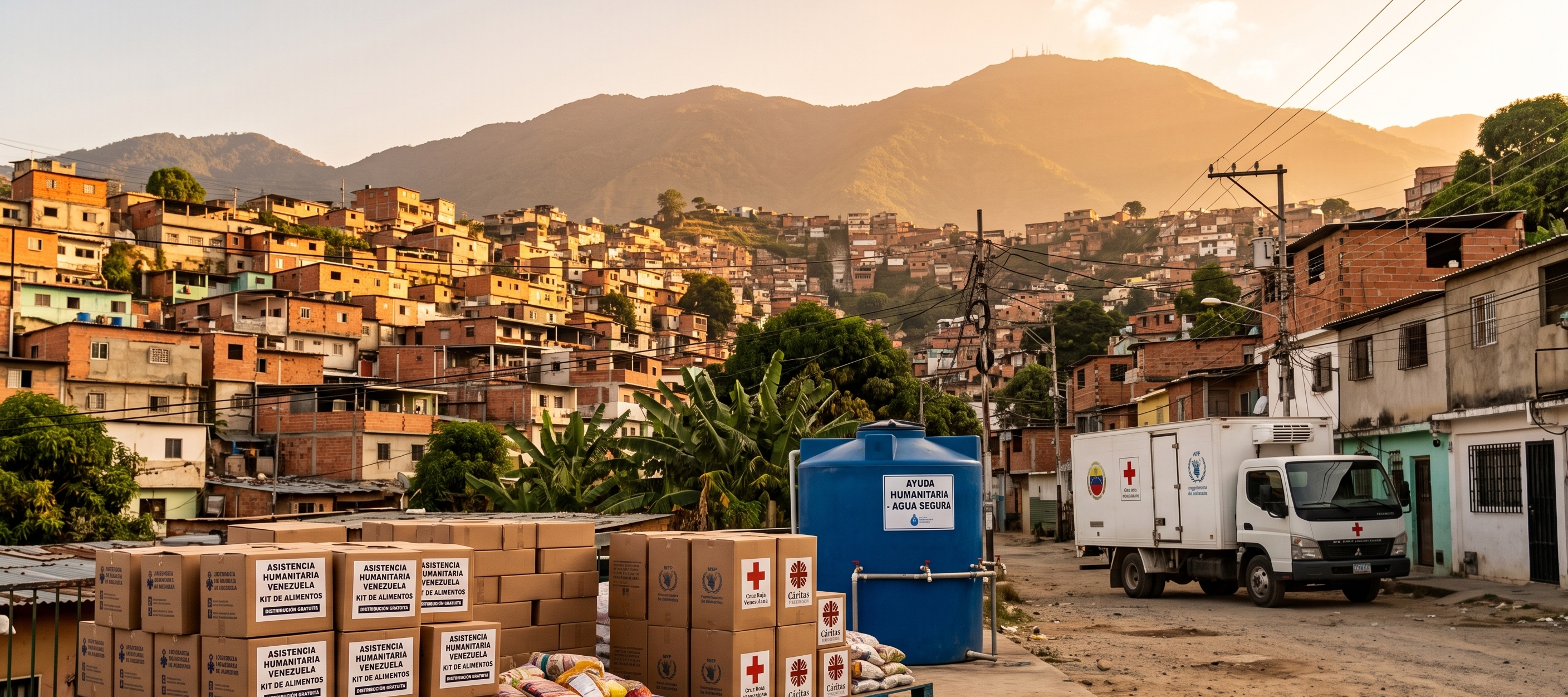 Distribución de ayuda humanitaria